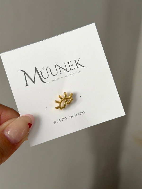 Producto - Aro dorado ojito (unidad)