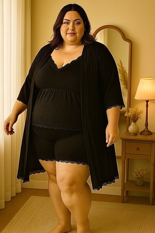 Producto - KIT PIJAMA CORTO ENOLA NEGRO