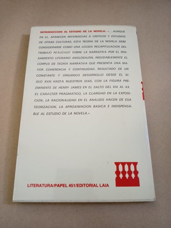 Producto - Introducción al estudio de la novela - Jacques Sauvage - Laia 1981 - 1