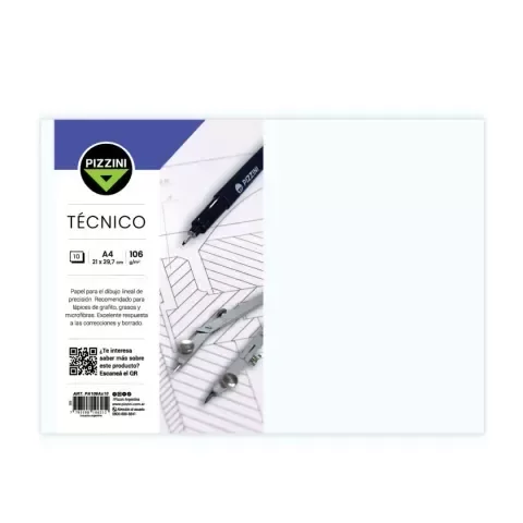 Producto - Papel de dibujo 106 g 35 x 50  pack x 10