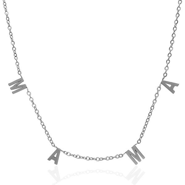 Producto - Collar de acero quirúrgico con dije . M A M A - 0