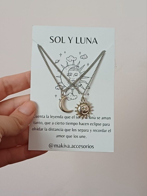 Producto - Cadena para compartir sol y luna