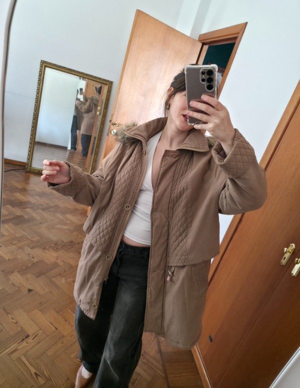 Campera peluchín marrón — imagen 3