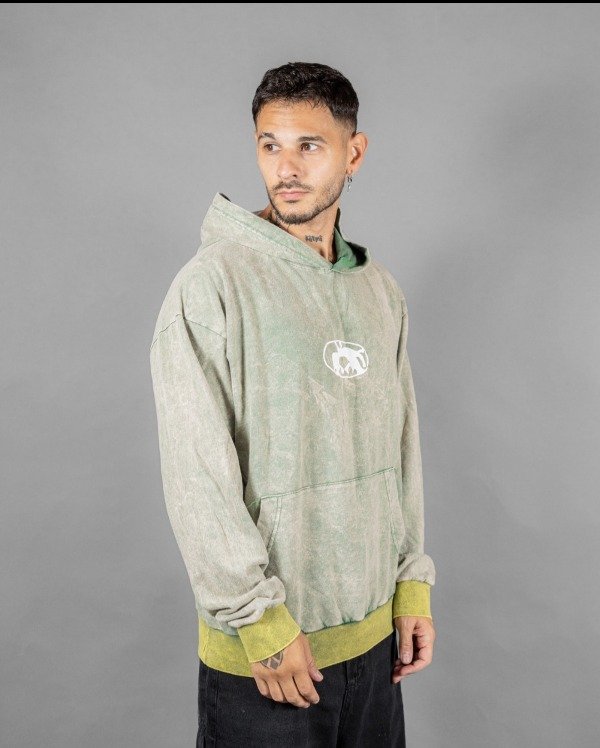 Producto - HOODIE STONE WASH GREEN