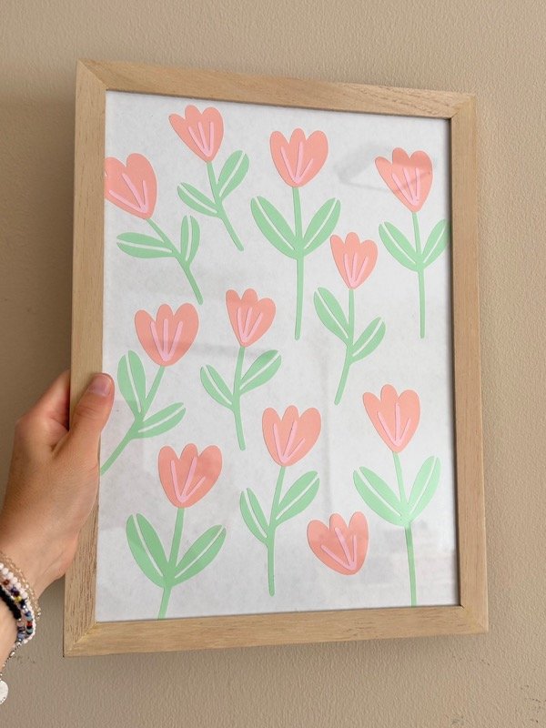 Producto - Cuadrito tulipanes 25x35cm