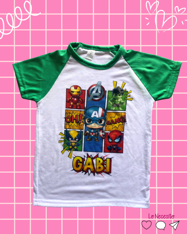 Producto - Remera ranglan manga corta kids