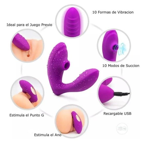 Producto - VIBRADOR CONSOLADOR SUCCIONADOR CLÍTORIS ESTIMULADOR PUNTO G - 2