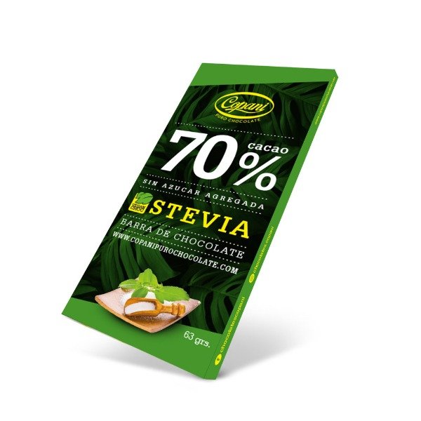Producto - Barra de Chocolate al 70 con Stevia