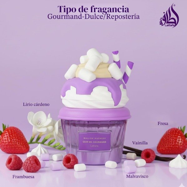 Producto - Lattafa Mallow Madness Eau de Parfum de la Colección Give Me Gourmand 75ml - 1