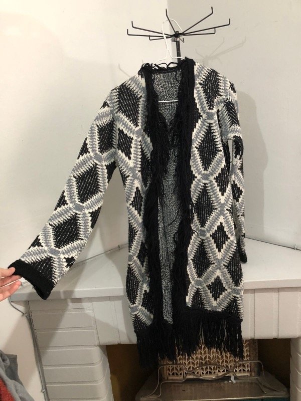 Producto - Saco largo //byn// talle M