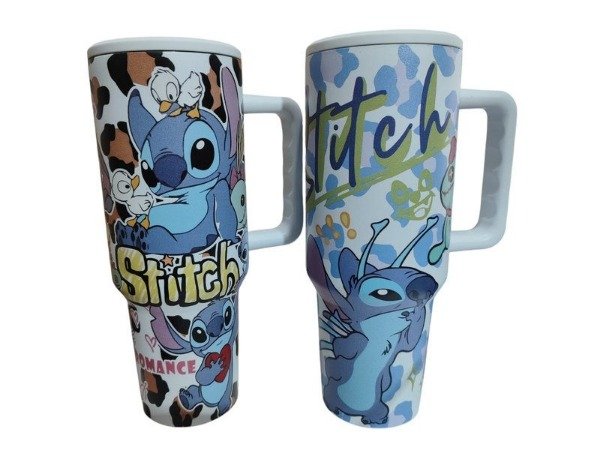 Producto - VASO TERMICO QUENCHER 1200ML STITCH BOMBILLA METAL