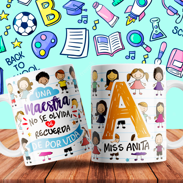 Producto - Plantillas Para Tazas ABC Maestro Vol.7