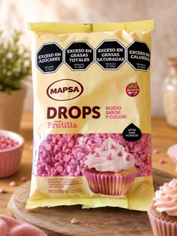 Producto - GOTAS MEDIANAS MAPSA FRUTILLA X500G