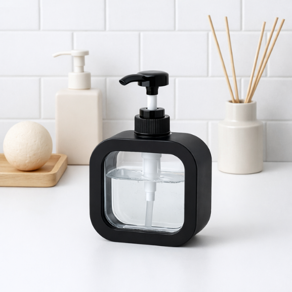 Producto - DISPENSER CUADRADO VISOR NEGRO