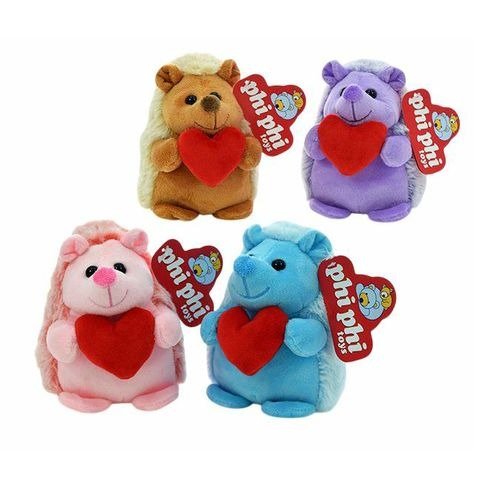 Producto - PUERCOESPIN CON CORAZON 15CM X UNIDAD COLORES SURTIDOS PHI PHI TOYS