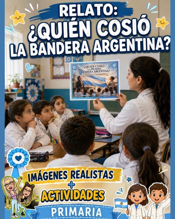 Producto - RELATO. QUIÉN COSIÓ LA BANDERA ARGENTINA. PRIMARIA