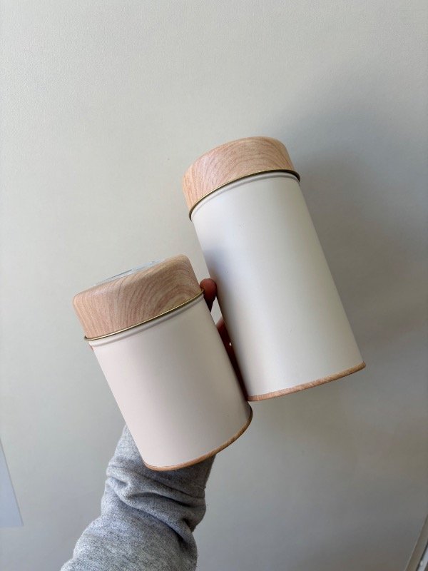 Producto - Latas Bamboo beige (yerbera + azucarera) - 0