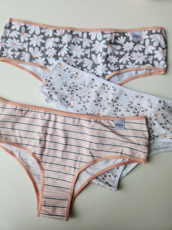 Producto - Pack x3 culottes de algodón estampados - 10202