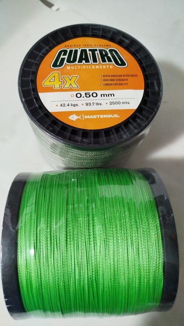Producto - MULTIFILAMENTO CUATRO MASTERGUIL X 2500 METROS 0.50MM
