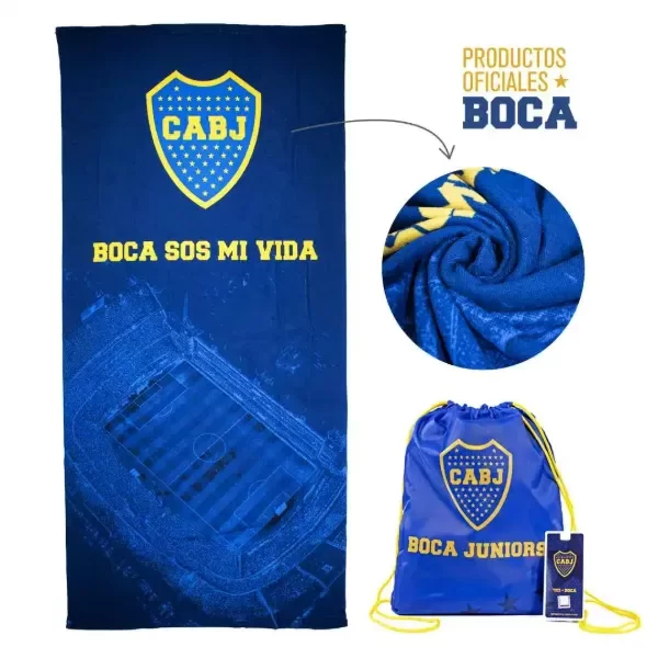 Producto - Toallon Boca Juniors c/ mochila 5