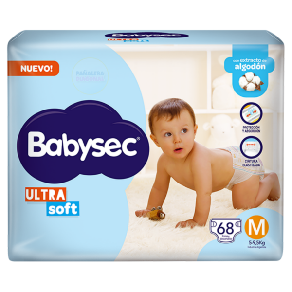 Producto - Pañales Babysec Ultra Soft M68