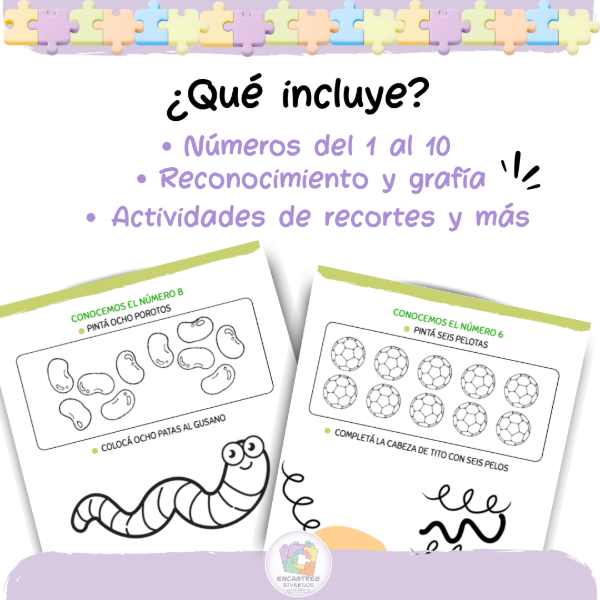 Producto - DESCUBRIMOS LOS NÚMEROS DEL 1 AL 10 - 1
