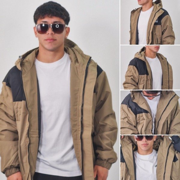 Producto - Campera CIMA BRAVA by Cibarta Sport ocre y Negra