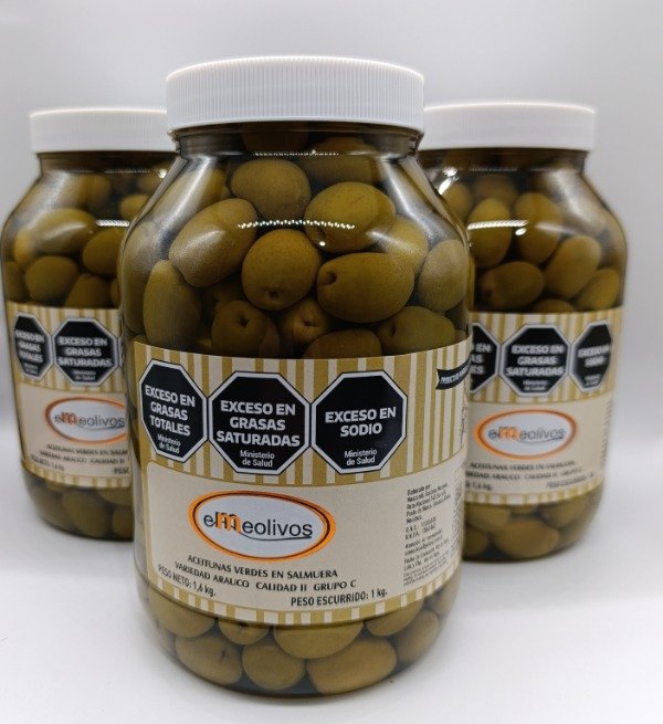 Producto - Aceitunas verdes N.1 x 1 kg. (paquete 3 x 1 kg)