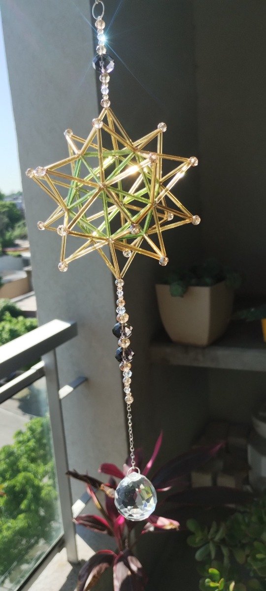 Producto - Icosaedro Dorado/Verde