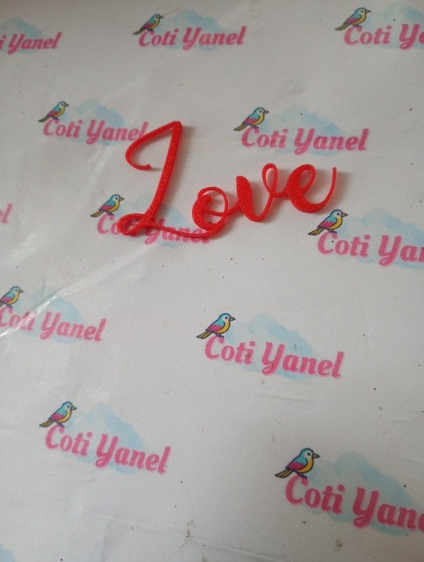 Producto - Topper 3D Love