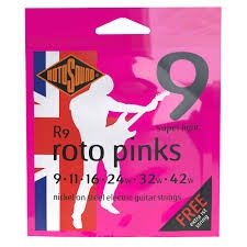 Producto - ROTOSOUND PINKS Encordado para guitarra eléctrica 09-42