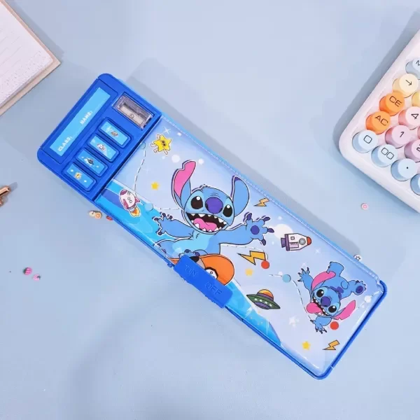 Producto - Cartuchera Mecánica Stitch Multifunción Contraseña Escolar