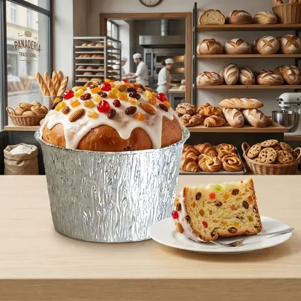 Producto - MOLDE ALUMINIO PAN DULCE 1 KILO - Descartable X 50 Unid. - 3