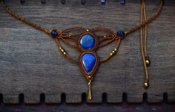 Producto - Choker doble Lapislázuli