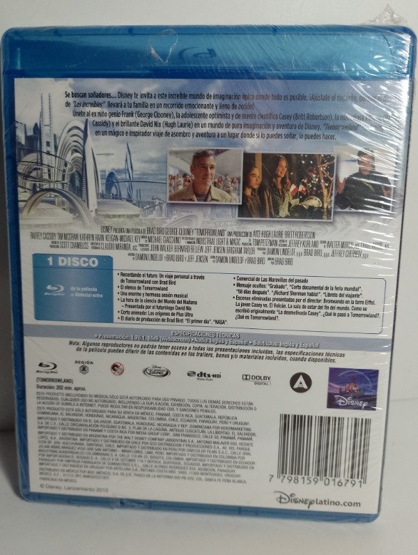 Producto - Tomorrowland (2015) - Blu-ray - 1
