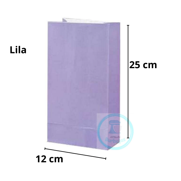 Producto - Bolsas de Papel con Fuelle Lila x 10