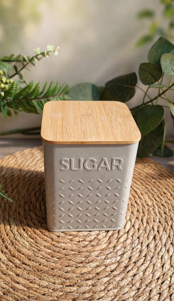 Producto - LATA CUADRADA TAPA BAMBOO GREY SUGAR - 0