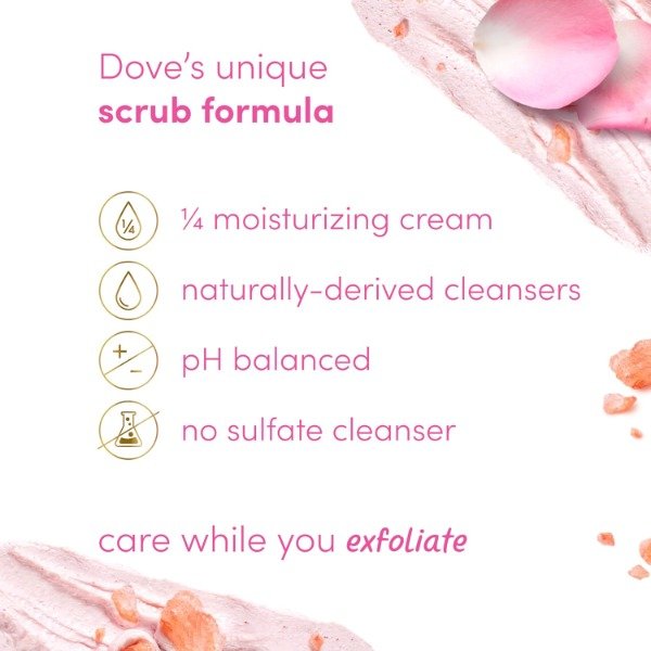 Producto - Dove Himalayan Salt and Rose Oil Body Scrub 425g - 4