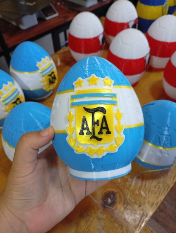 Producto - Argentina AFA Huevo impreso 3D Alcancia
