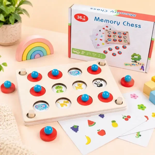 Producto - Memotest de Madera Memory Chess