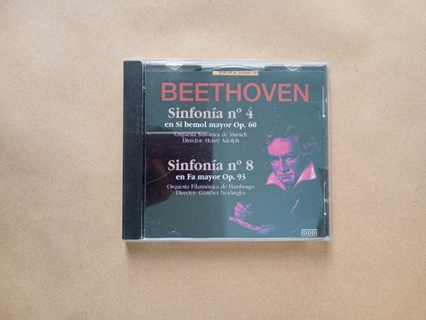 Producto - Beethoven Sinfonía #4 y 8 - Adolph Neidingler - Audioclásica
