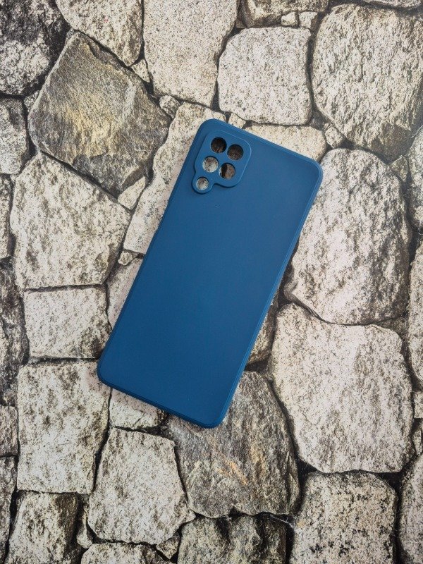 Producto - Funda silicone soft con felpa Samsung A12 azul