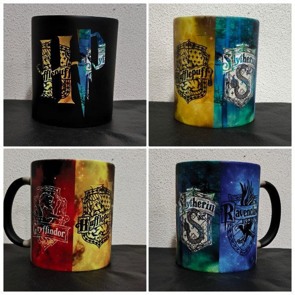 Producto - Taza Mágica 3D - Escuelas Hogwarts HP Logo