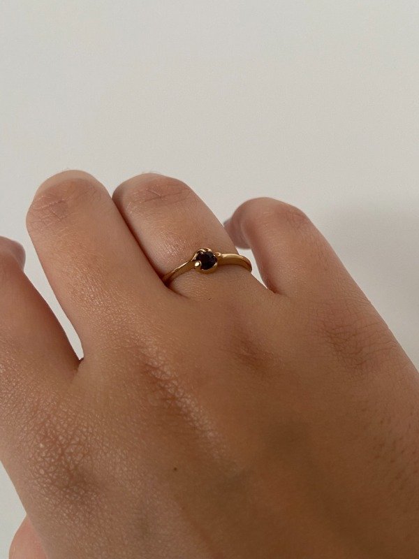 Producto - Anillo enchapado 11 - Talle 18 Uva