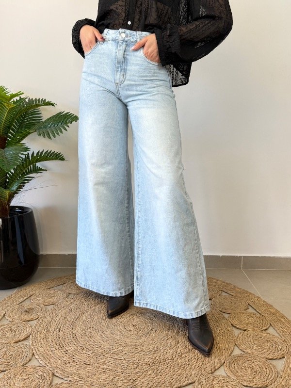 Producto - Denim Wide Leg Rebeca Ice