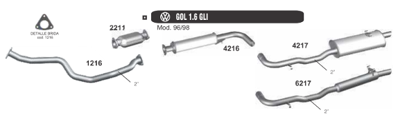 Producto - GOL 1.6 GLI 96-98