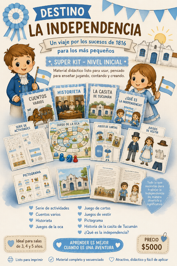Producto - DESTINO INDEPENDENCIA El kit para nivel inicial