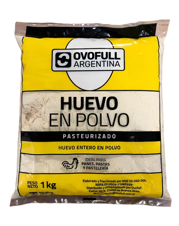 Producto - Huevo entero en polvo 1 Kg (80 Huevos) Ovofull