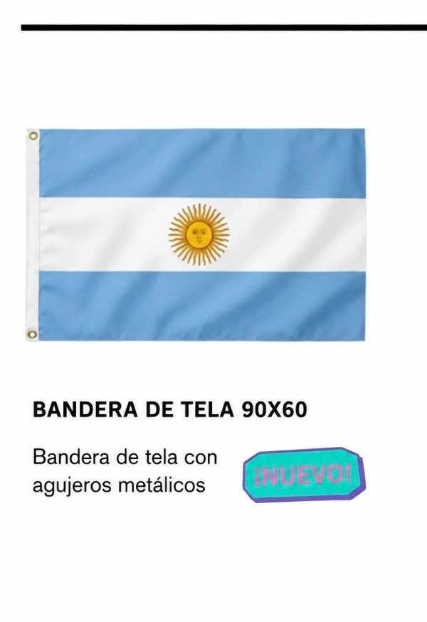 Producto - Bandera de Argentina 90x60 mediana