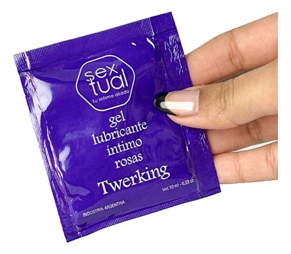 Producto - Gel intimo lubricante rosas Twerking sachet 10ml Sextual